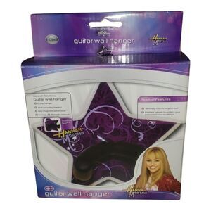 Hannah Montana Guitar Wall Hanger New In Box Disney Miley Cyrus Washburn